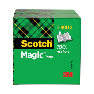 Scotch® Magic Tape Refill, 3" Core, 0.75" x 72 yds, Clear, 2/Pack Flipcost Flipcost