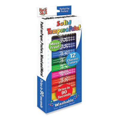 The Pencil Grip™ Kwik Stick Tempera Paint, 3.5", Assorted Colors, 12/Pack Flipcost Flipcost