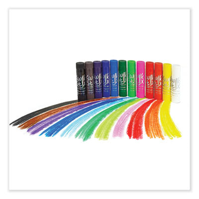 The Pencil Grip™ Kwik Stick Tempera Paint, 3.5", Assorted Colors, 12/Pack Flipcost Flipcost