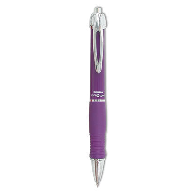 Zebra® GR8 Gel Pen Retractable, Medium 0.7 mm, Violet Ink, Violet/Silver Barrel, 12/Pack Flipcost Flipcost