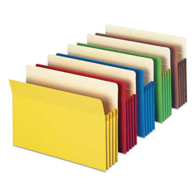 Smead™ Colored File Pockets, 3.5" Expansion, Letter Size, Assorted Colors, 5/Pack Flipcost Flipcost