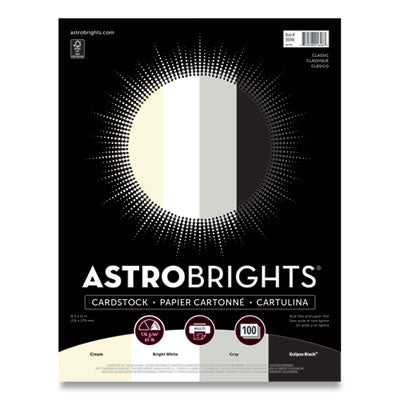 Astrobrights® Color Cardstock - "Classic" Assortment, 65 lb Cover Weight, 8.5 x 11, Assorted Classic Colors, 100/Pack Flipcost Flipcost