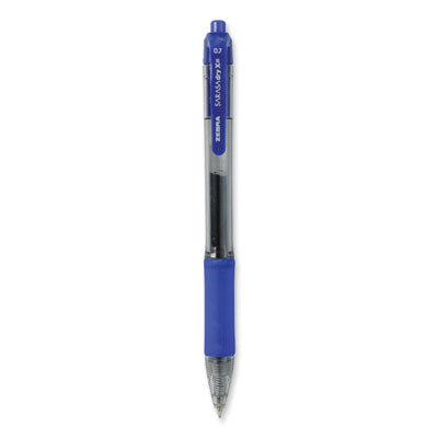 Zebra® Sarasa Dry Gel X20 Gel Pen, Retractable, Medium 0.7 mm, Blue Ink, Clear/Blue Barrel, 12/Pack Flipcost Flipcost