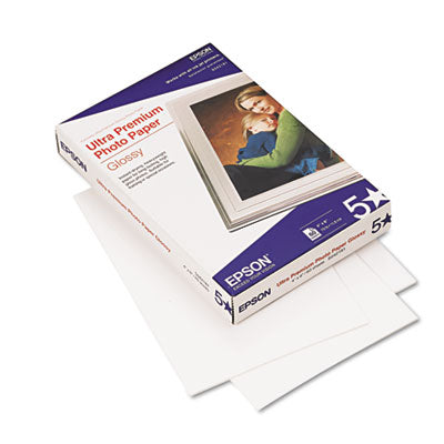 Epson® Ultra Premium Glossy Photo Paper, 11.8 mil, 4 x 6, Glossy Bright White, 60/Pack Flipcost Flipcost