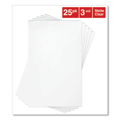 Universal® Laminating Pouches, 3 mil, 9" x 14.5", Gloss Clear, 25/Pack Flipcost Flipcost