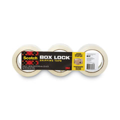 Scotch Box Lock Shipping Tape, 3" Core, 1.88" x 54.6 yds, Clear, 3/Pack Flipcost Flipcost