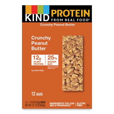 KIND Protein Bars, Crunchy Peanut Butter, 1.76 oz, 12/Pack Flipcost Flipcost