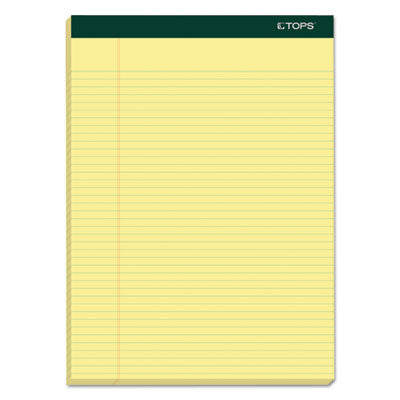 TOPS™ Double Docket Ruled Pads Narrow Rule, 100 Canary-Yellow 8.5 x 11.75 Sheets, 6/Pack Flipcost Flipcost