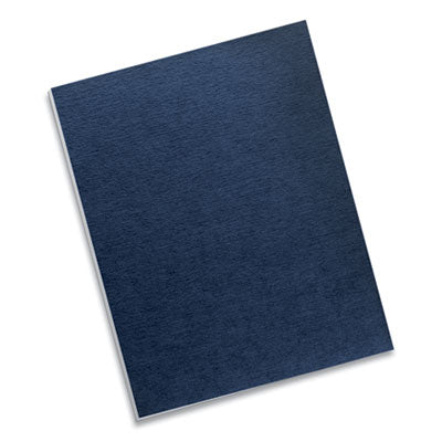 Fellowes® Expressions Linen Texture Presentation Covers for Binding Systems, Navy, 11.25 x 8.75, Unpunched, 200/Pack Flipcost Flipcost