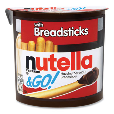 Nutella® Hazelnut Spread and Breadsticks, 1.8 oz Single-Serve Tub, 16/Pack Flipcost Flipcost