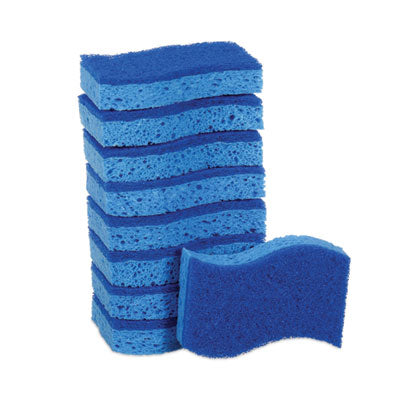 Non-Scratch Multi-Purpose Scrub Sponge, 4.4 x 2.6, 0.8" Thick, Blue, 9/Pack Flipcost Flipcost