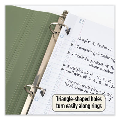 Reinforced Filler Paper Plus Study App, 3-Hole, 8.5 x 11, College Rule, 80/Pack Flipcost Flipcost