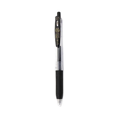 Sarasa Clip Gel Pen Retractable, Medium 0.7 mm, Black Ink, Clear/Black Barrel, 12/Pack Flipcost Flipcost