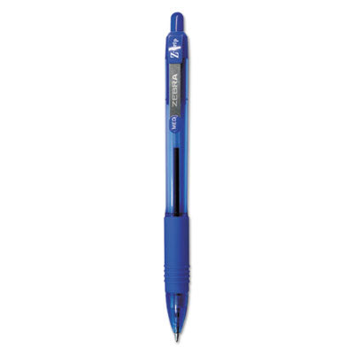 Z-Grip Ballpoint Pen, Retractable, Medium 1 mm, Blue Ink, Translucent Blue/Blue Barrel, 12/Pack Flipcost Flipcost