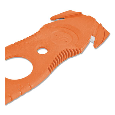 Safety cutter steel blade opener., 1.2" Blade, 5.75" Plastic Handle, Orange, 5/Pack Flipcost Flipcost