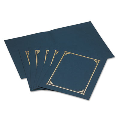 Certificate/Document Cover Navy Blue, 12.5 x 9.75, , 6/Pack Flipcost Flipcost