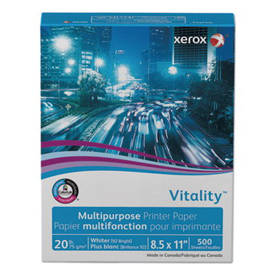 Vitality Multipurpose Print Paper, 92 Bright, 20 lb Bond Weight, 8.5 x 11, White, 500/Ream, 10 Reams/Ct, 40 Cartons/Pallet Flipcost Flipcost