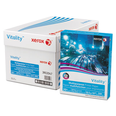 Vitality Multipurpose Print Paper, 92 Bright, 20 lb Bond Weight, 8.5 x 11, White, 500/Ream, 10 Reams/Ct, 40 Cartons/Pallet Flipcost Flipcost