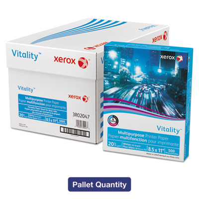 Vitality Multipurpose Print Paper, 92 Bright, 20 lb Bond Weight, 8.5 x 11, White, 500/Ream, 10 Reams/Ct, 40 Cartons/Pallet Flipcost Flipcost