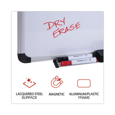 Magnetic Steel Dry Erase Marker Board, 72 x 48, White Surface, Aluminum/Plastic Frame Flipcost Flipcost