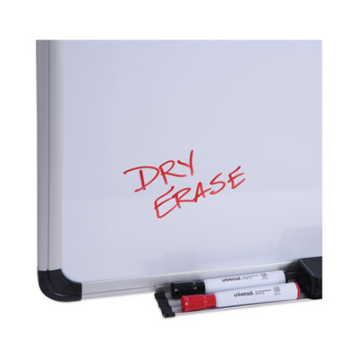 Magnetic Steel Dry Erase Marker Board, 48 x 36, White Surface, Aluminum/Plastic Frame Flipcost Flipcost