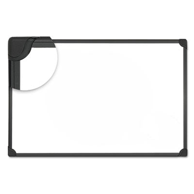 Design Series Deluxe Magnetic Steel Dry Erase Marker Board, 48 x 36, White Surface, Black Aluminum/Plastic Frame Flipcost Flipcost