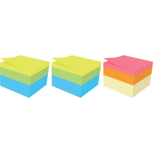 Post-it® Notes Post-it® Original Cubes, 3" x 3", Pastels Collection, 400 Sheets/Cube