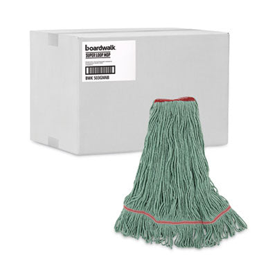 Premium Standard Head, Green Cotton Rayon Mop Head Fiber, Large Flipcost Flipcost