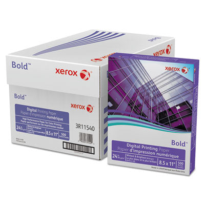 xerox™ Bold Digital Printing Paper, 98 Bright, 24 lb Bond Weight, 8.5 x 11, White, 500/Ream Flipcost Flipcost