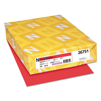 Neenah  Bright Red Paper 8.5x11, 20 lb Bond Weight, 8.5 x 11, Bright Red, 500/Ream Flipcost Flipcost