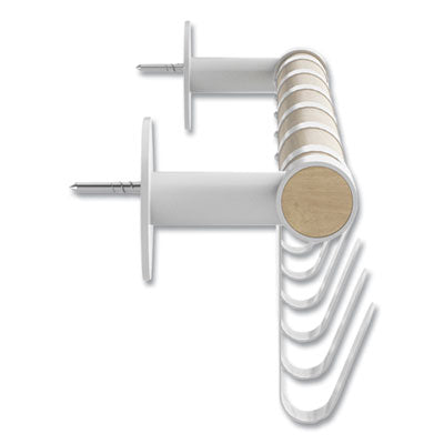 Resi Coat White Coat Wall Rack, 6 Hook, 36.25w x 4.25d x 6h Flipcost Flipcost