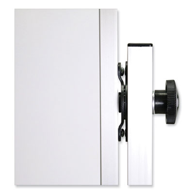 Reversible Magnetic Porcelain Whiteboard with Satin Aluminum Frame, 77.25 x 78.13, White Surface Flipcost Flipcost