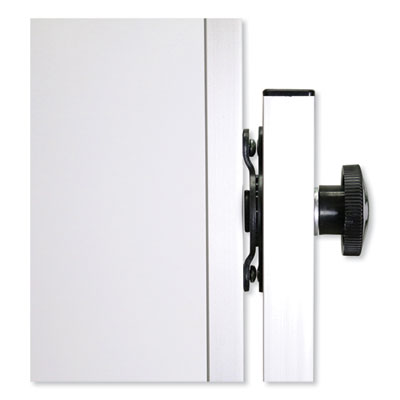 Reversible Magnetic Porcelain Whiteboard, Satin Aluminum Frame, 53.25 x 72.25, White Surface Flipcost Flipcost