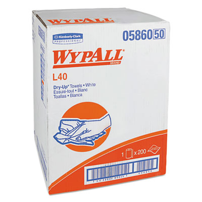 WypAll® L40 Towels, Dry Up Towels, 19.5 x 42, White, 200 Towels/Roll Flipcost Flipcost