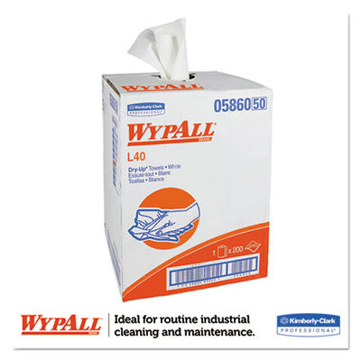 WypAll® L40 Towels, Dry Up Towels, 19.5 x 42, White, 200 Towels/Roll Flipcost Flipcost