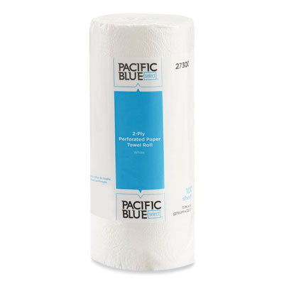 Pacific Blue Select Two-Ply Perforated Paper Kitchen Roll Towels, 2-Ply, 11 x 8.88, White, 100/Roll Flipcost Flipcost