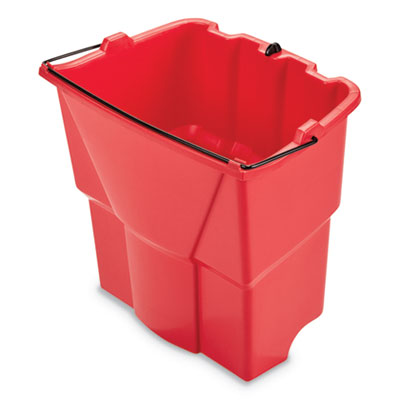 Rubbermaid Commercial WaveBrake 2.0 Dirty Water Bucket, 18 qt, Plastic, Red Flipcost Flipcost