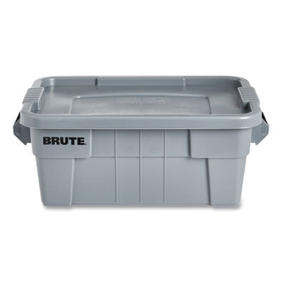 Rubbermaid® Commercial BRUTE Tote with Lid, 14 gal, 27.5" x 16.75" x 10.75", Gray Flipcost Flipcost