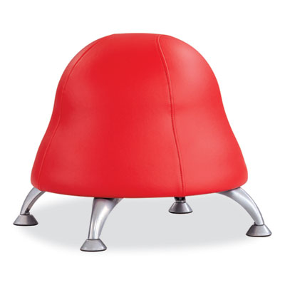 Runtz Ball Chair Red Vinyl, Backless, Supports Up to 250 lb, Silver Base Flipcost Flipcost