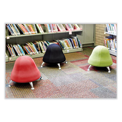 Runtz Ball Chair Red Vinyl, Backless, Supports Up to 250 lb, Silver Base Flipcost Flipcost