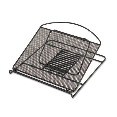 Safco® Onyx Mesh Laptop Stand, 12.25" x 12.25" x 2", Black Flipcost Flipcost