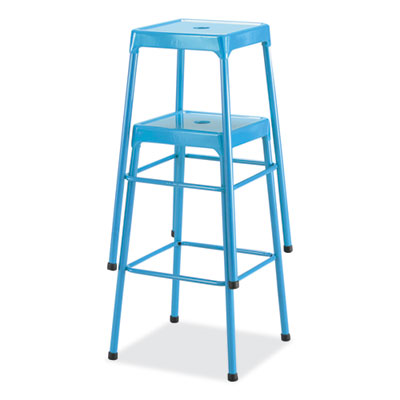 Safco® Steel Bar Stool Backless BabyBlue, Supports Up to 275 lb, 29" Seat Height, BabyBlue Base Flipcost Flipcost