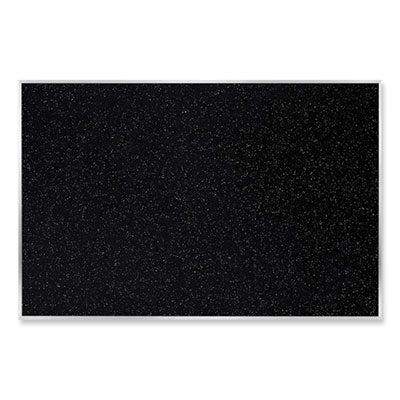 Satin Aluminum-Frame Recycled Rubber Bulletin Boards, 120.5 x 48.5, Confetti Surface Flipcost Flipcost