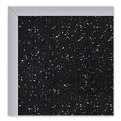 Satin Aluminum-Frame Recycled Rubber Bulletin Boards, 72.5 x 48.5, Confetti Surface Flipcost Flipcost