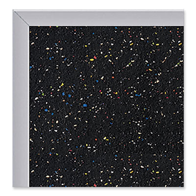 Satin Aluminum-Frame Recycled Rubber Bulletin Boards, 96.5 x 48.5, Confetti Surface Flipcost Flipcost