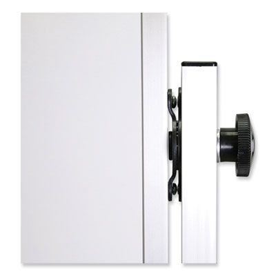 Reversible Magnetic Porcelain Whiteboard w/Satin Aluminum Frame, 101.25 x 78.25, White Surface Flipcost Flipcost