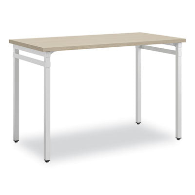 Scalable home office desk beige white , 45.5" x 23.5" to 29.5", Flipcost Flipcost