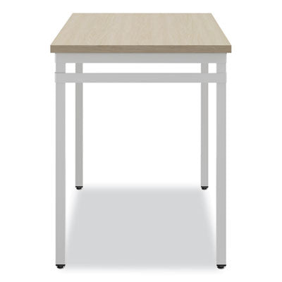 Scalable home office desk beige white , 45.5" x 23.5" to 29.5", Flipcost Flipcost