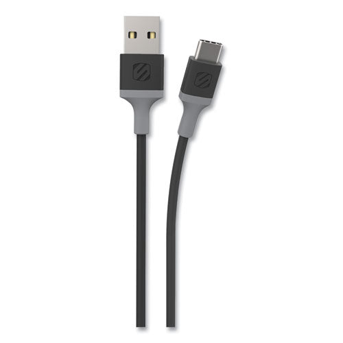 Scosche® strikeLINE USB-A to Apple Lightning Charge and Sync Cable, 4 ft, Black