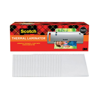 Scotch™ Thermal Laminator Value Pack, Two Rollers, 9" Max Document Width, 5 mil Max Document Thickness Flipcost Flipcost